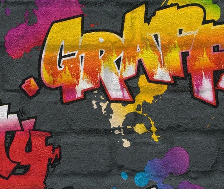 Rasch Kids Club 237801 Graffiti behang