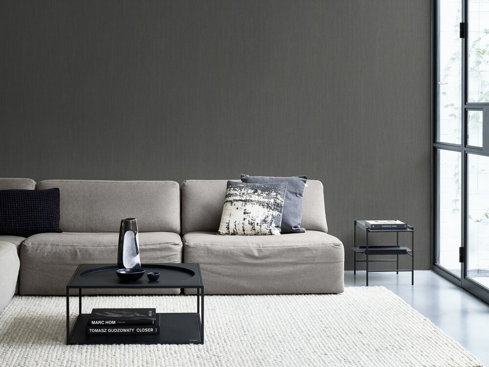 material world  grijs vlies behang