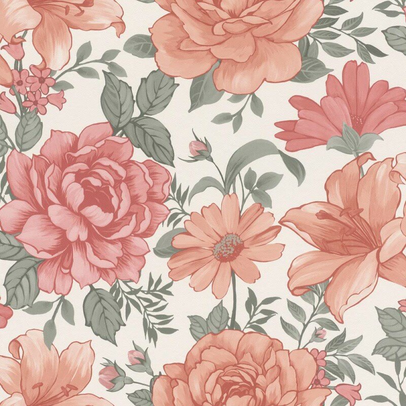 flower romance cottage style vlies