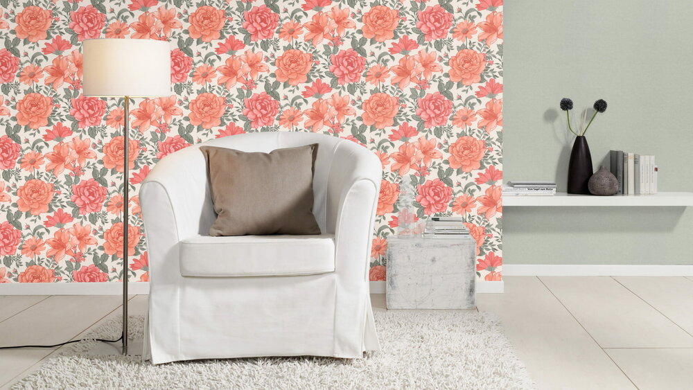 flower romance cottage style vlies