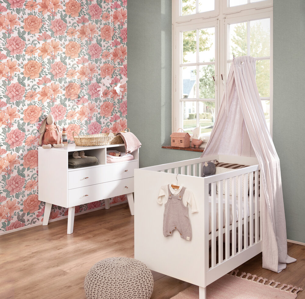 flower romance cottage style vlies