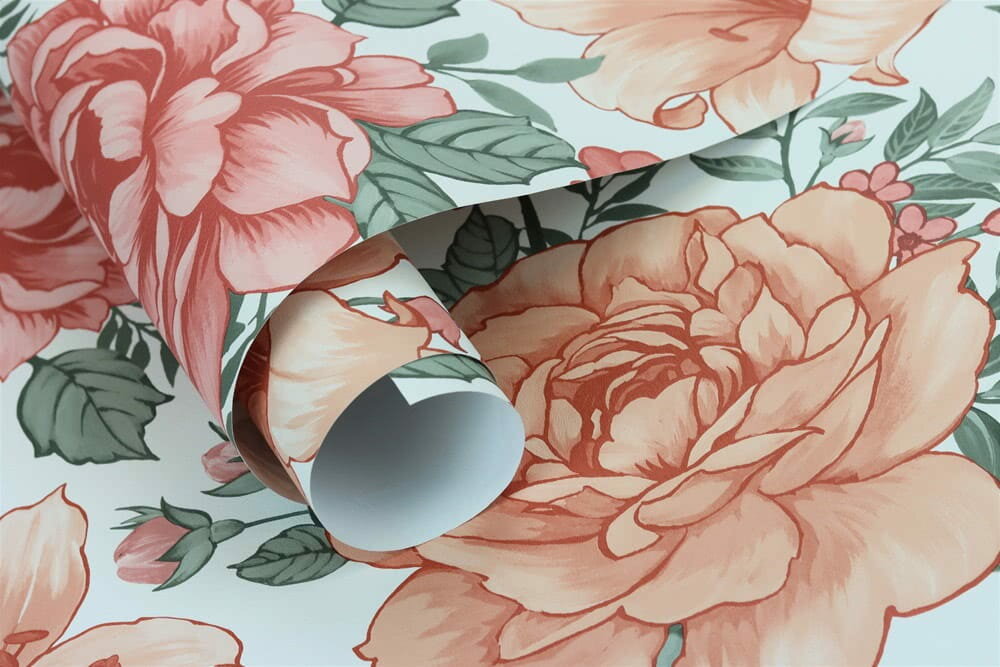 flower romance cottage style vlies
