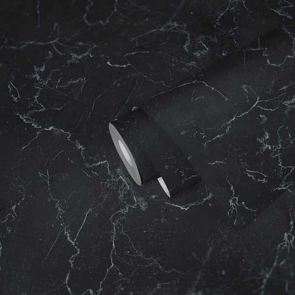 AS Creation Michalsky Living Change Is Good 37991-3 - 379913 - antraciet / Wit  marmer vinyl glans op vliesa