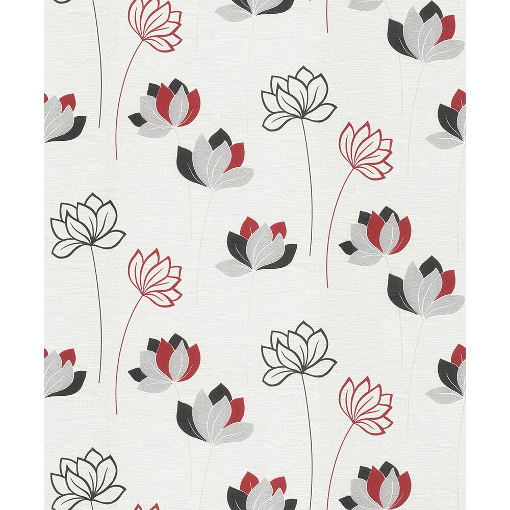 trendy flowers vinyl op vlies