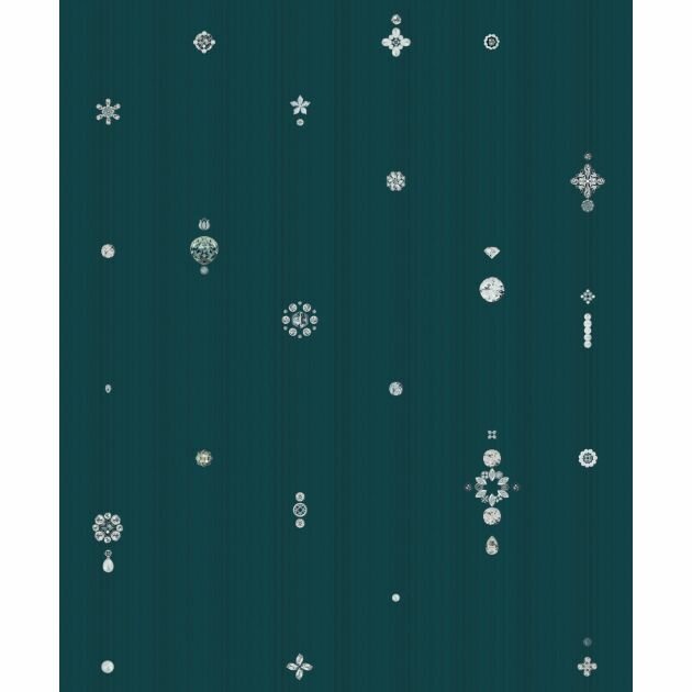 BN Wallcoverings Neo Royal by Marcel Wanders 218653 EMERALD BIJOU  DU SHEIKAH vinyl op vlies1