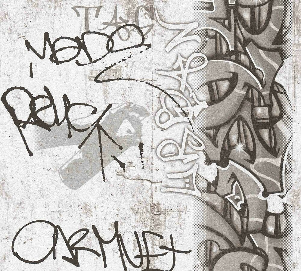 Graffiti behang 