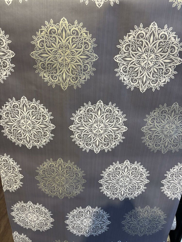 romantic flower glansvinyl op vlies