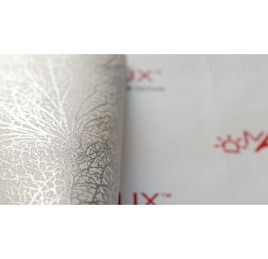 taupe zilver botanique vinyl op vlies