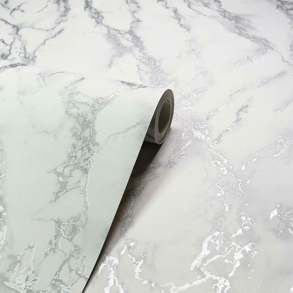Arthouse Wallpaper Carrara Marble Silver behang Marmer 296701