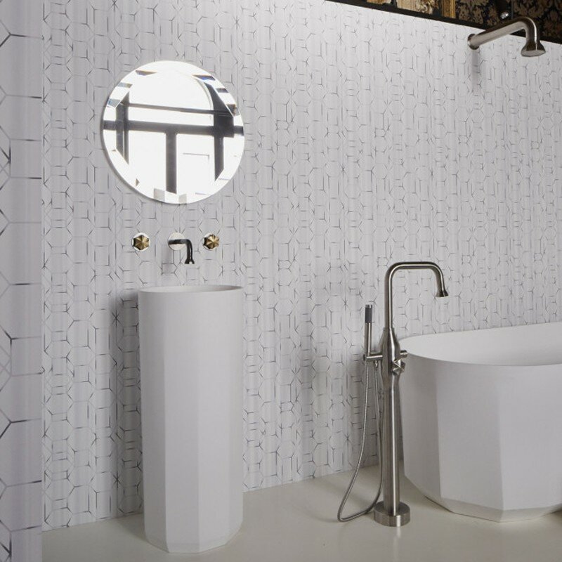 BN Wallcoverings Dimensions 219600 - wit met grijs by Edward van Vliet1