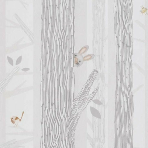 small talk litle animals in the wood vinyl op vlies11