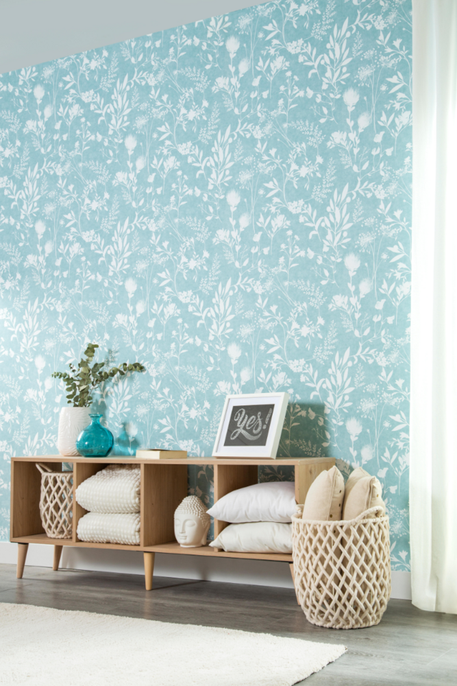 scandinavian  romance flowers nature vinyl op vlies1