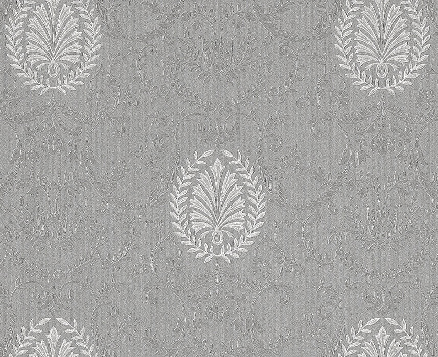 Eijffinger Westminster 320127 grijs zilver taupe glansvinyl  princess mathilde bonaparte empire 