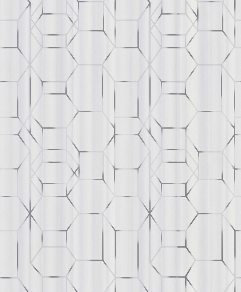 BN Wallcoverings Dimensions 219600 - wit met grijs by Edward van Vliet