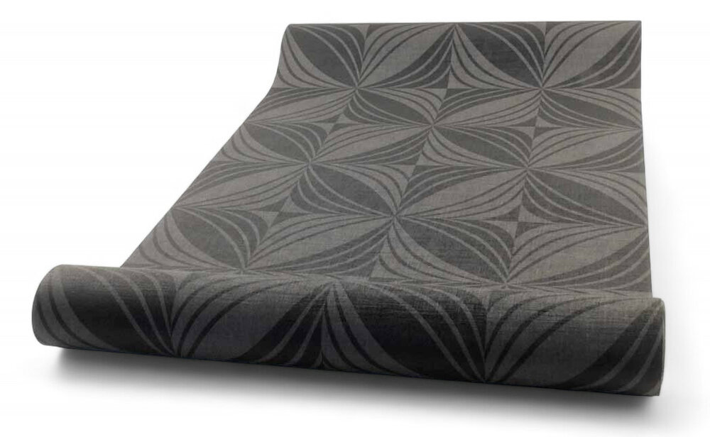 grafisch antaciet /zwart vinyl op vlies