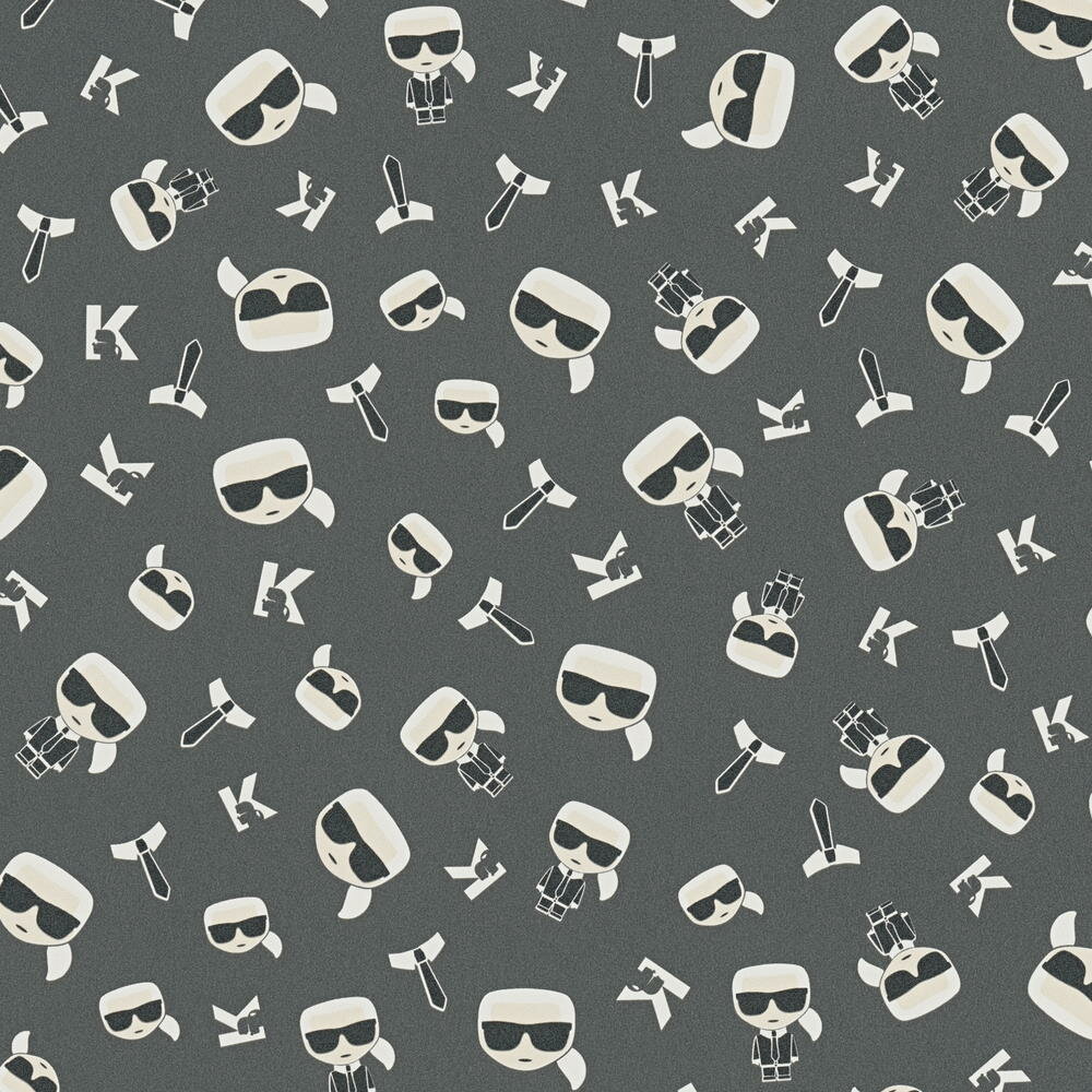 the face of the master  KARL LAGERFELD  vinyl op vlies