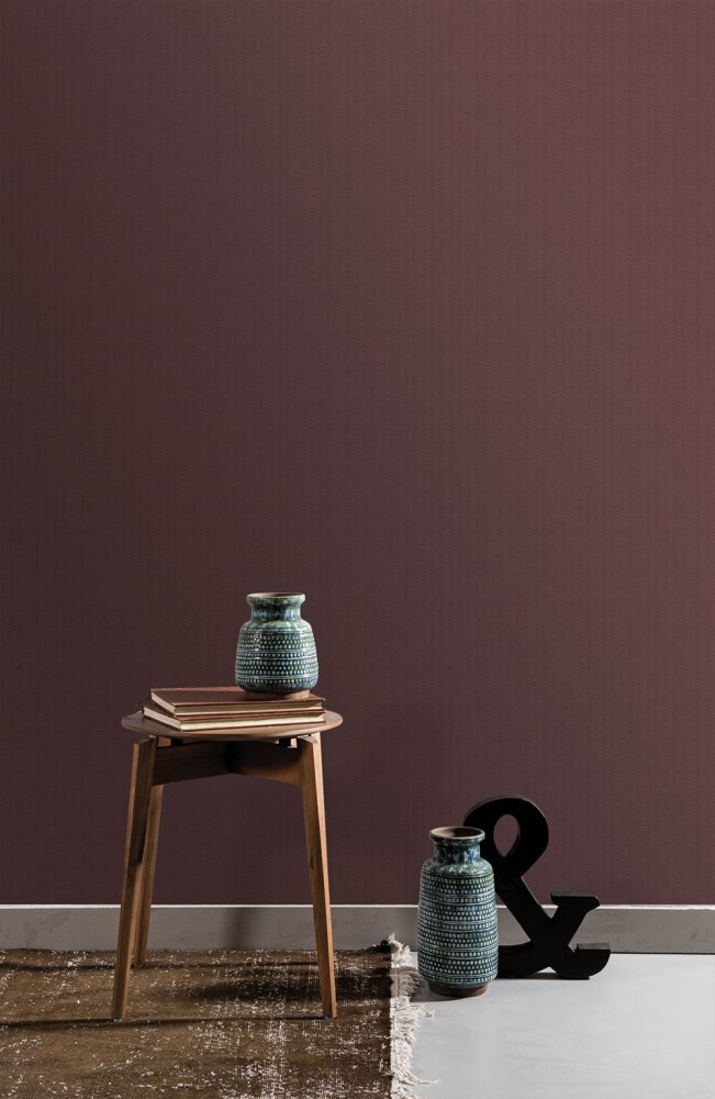 ossenbloed rood linnenweefsel vinyl op vlies ecodeco