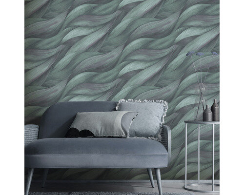 casual hotel chique pertol blauw vinyl op vlies11