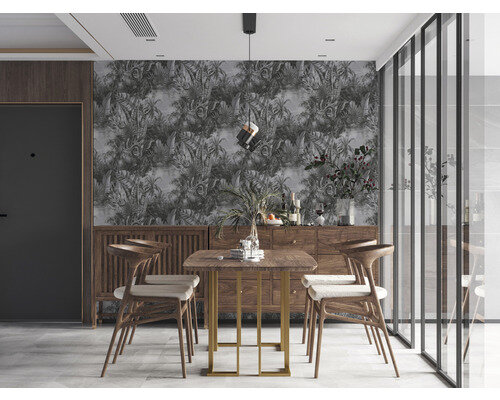 A.S. CR&Eacute;ATION Vliesbehang 38356-4 My Home. My Spa grey forrest