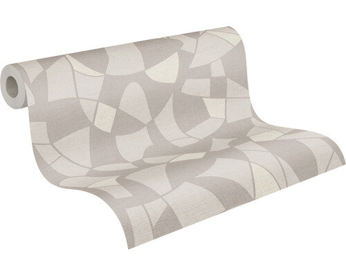 A.S. CR&Eacute;ATION Vliesbehang 39093-3 Antigua grafisch grijs