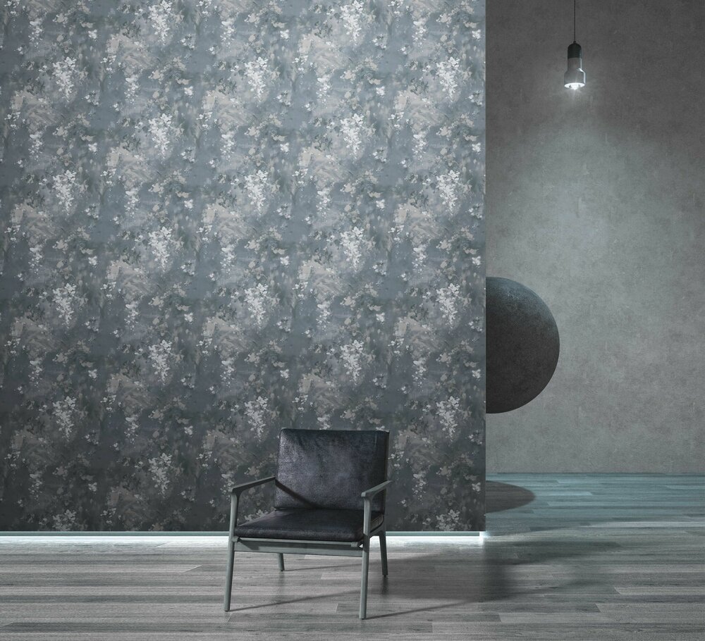 royal grey flower mist dream vlies