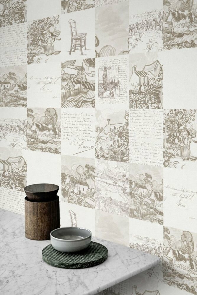 BN Wallcoverings Van Gogh 3  220030 couleurs locale TILES  vincent