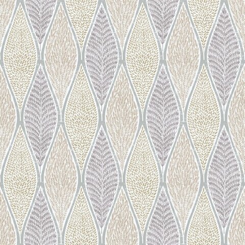 gold zilver diamond leaves vlies