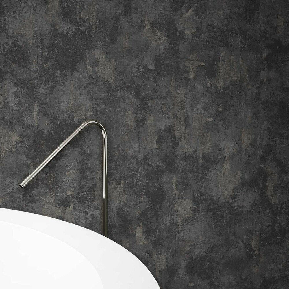 antraciet zwart betonlook vlies1