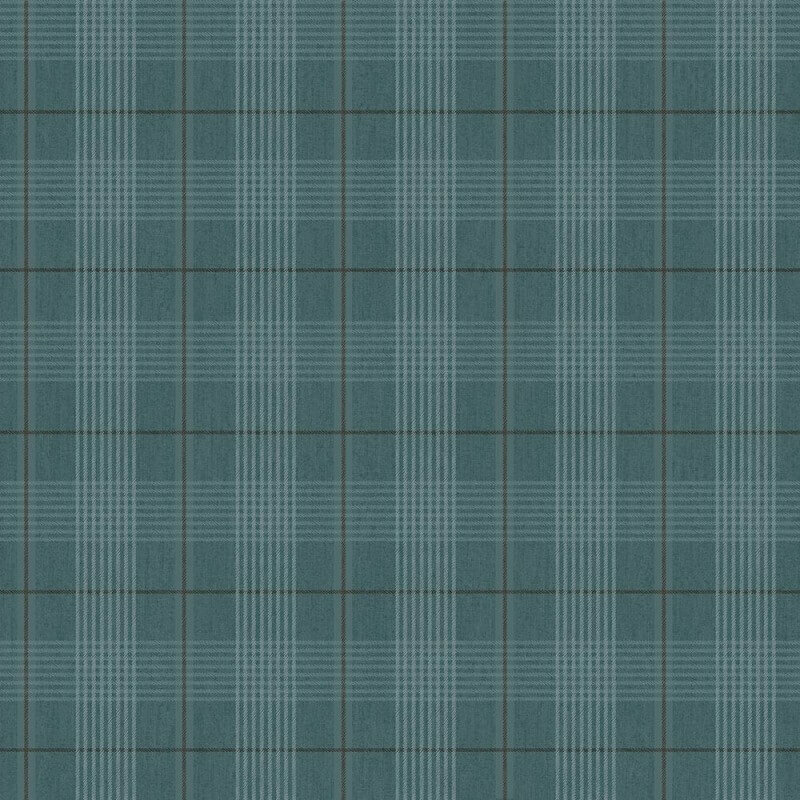 scandi blue ruit  midbec vlies