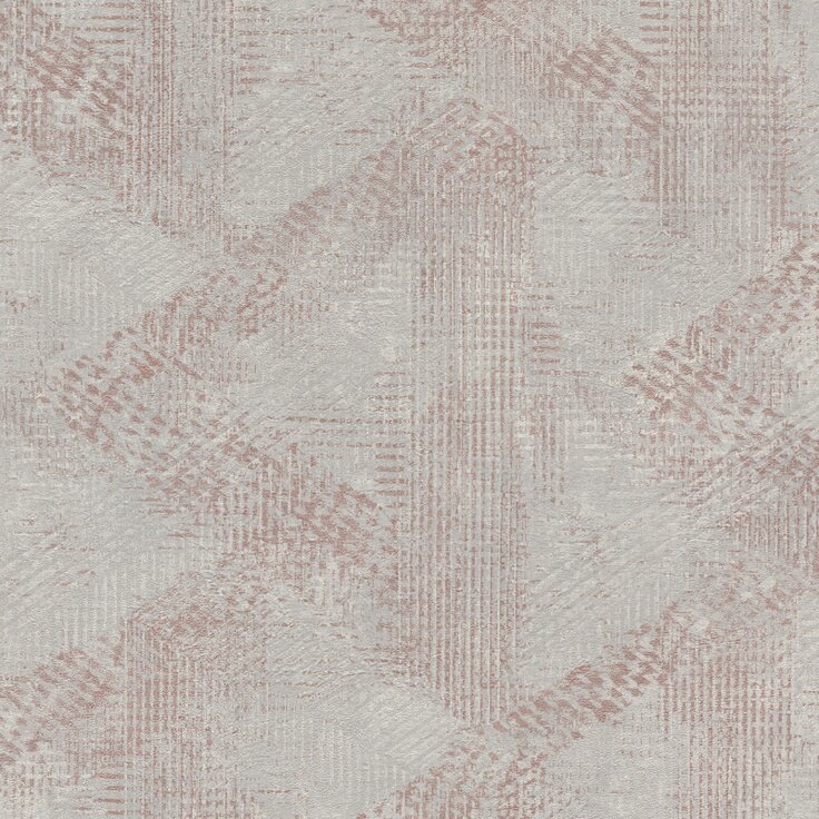 rose goud metalic  grafisch  vlies
