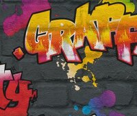 Rasch Kids Club 237801 Graffiti behang