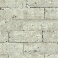 lutece behang Vinyl op vlies grijs beige chatteau steen