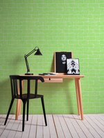 happy green stone  relief vinyl op vlies