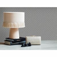 Art Deco grijs geometrische relief vinyl op vlies1