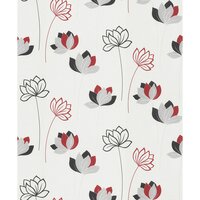 trendy flowers vinyl op vlies