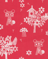 Eijffinger Tout Petit, vogelhuisjes,bomen en eekhoorntjes 354043