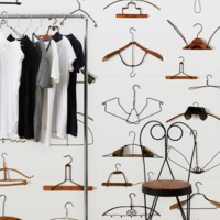influencer wardrobe Hangers Wallpaper by Daniel Rozensztroch