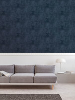 blauw betonlook vinyl op vlies midbec