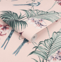 JULIEN MACDONALD Vliesbehang 111780 Utopia roze met glitter