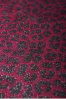 loapard pink zilver glitter vlies dubbel breed