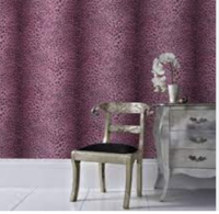 loapard pink zilver glitter vlies dubbel breed