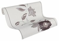trebdy taupe creme choco flowers vinyl op vlies1