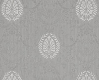 Eijffinger Westminster 320127 grijs zilver taupe glansvinyl  princess mathilde bonaparte empire 