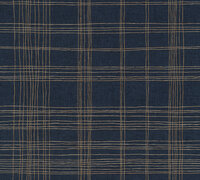 HOTELCHIQUE KONINGSBLAUW  MET GOUD vlies  dubbelbreed 1.06 meter vlies