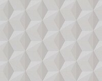 retro creme taupe grafisch  met glitter  vinyl op vlies