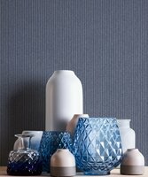 AS Creation New Elegance 37550-1  Grijs jeans blauw linnenweefsel vlies