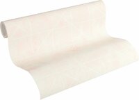 djooz grafisch wit zacht roze vlies