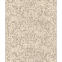 taupe/soft pink  damask  vinyl op vlies ecodeco