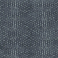 geometrisch grafisch blauw vinyl op vlies ecodeco