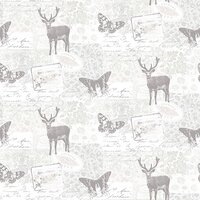 Stag Motif Nordic Elements  vlies